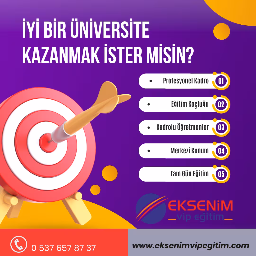 Eksenim Vip Eğitim Kızılay YKS, LGS ve Mezun Kursu - Ankara Dershaneler - görsel 2