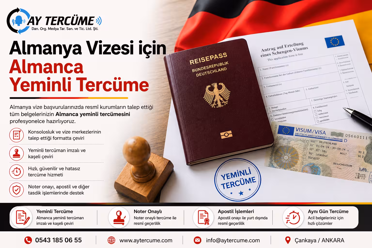 Ay Tercüme Bürosu - Noter Yeminli Tercüme - Apostil ve Elçilik Tasdiki - görsel 5