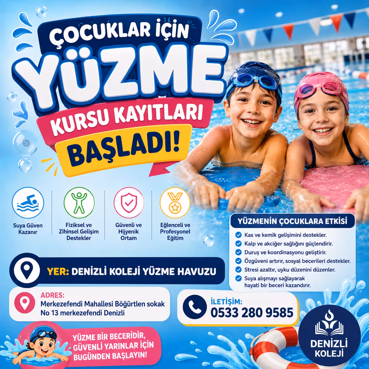 Denizli Koleji Yüzme Havuzu — Yüzme Havuzları, Merkezefendi · fotoğraf 2