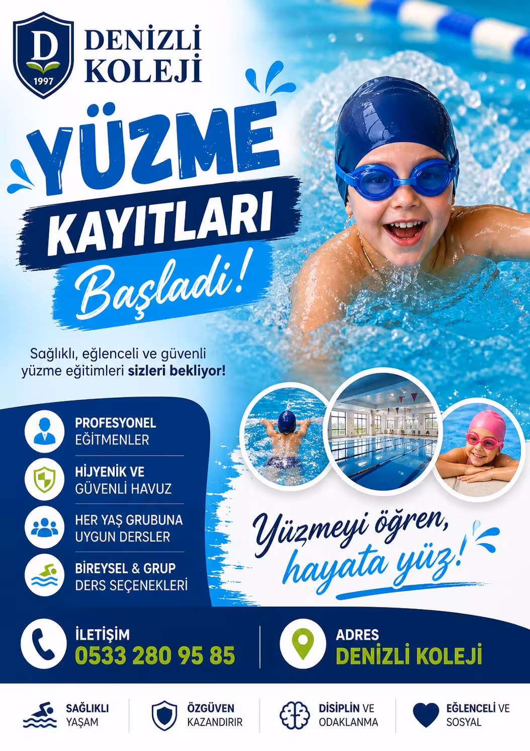 Denizli Koleji Yüzme Havuzu — Yüzme Havuzları, Merkezefendi · fotoğraf 3