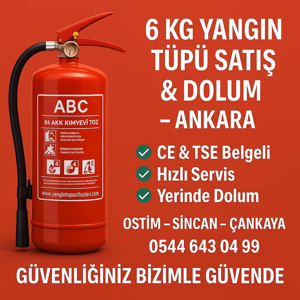 ANKARA CENTER GÜVENLİK YANGIN SÖNDÜRME TÜPÜ SATIŞ ve DOLUM SERVİSİ — Yangın Söndürme Ekipmanları, Yenimahalle · fotoğraf 1