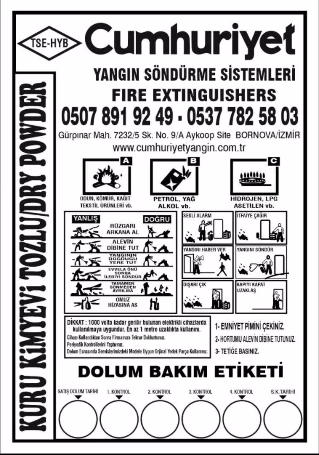 Cumhuriyet Yangın Söndürme Sistemleri — Yangın Söndürme Ekipmanları, Bornova · fotoğraf 2