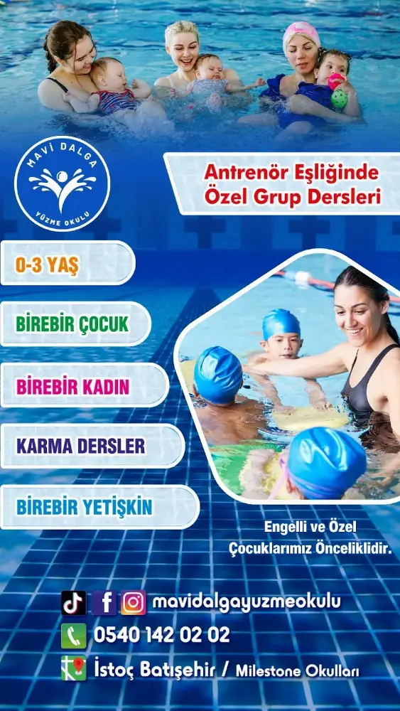 Mavi Dalga Yüzme Okulu — Yüzme Havuzları, Bağcılar · fotoğraf 3