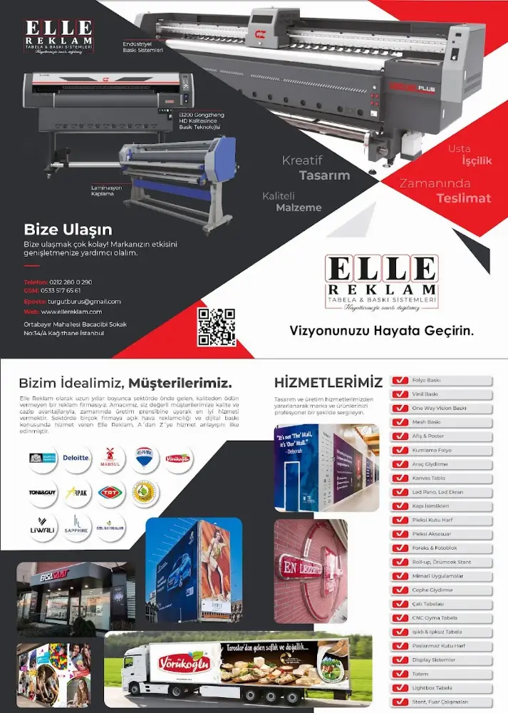 Elle Reklam Tabela ve Cephe Sistemleri — Reklam Ajansları, Kağıthane · fotoğraf 2