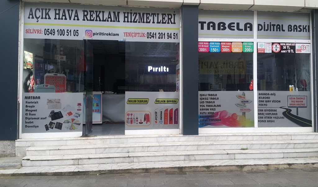 PIRILTI REKLAM TABELA