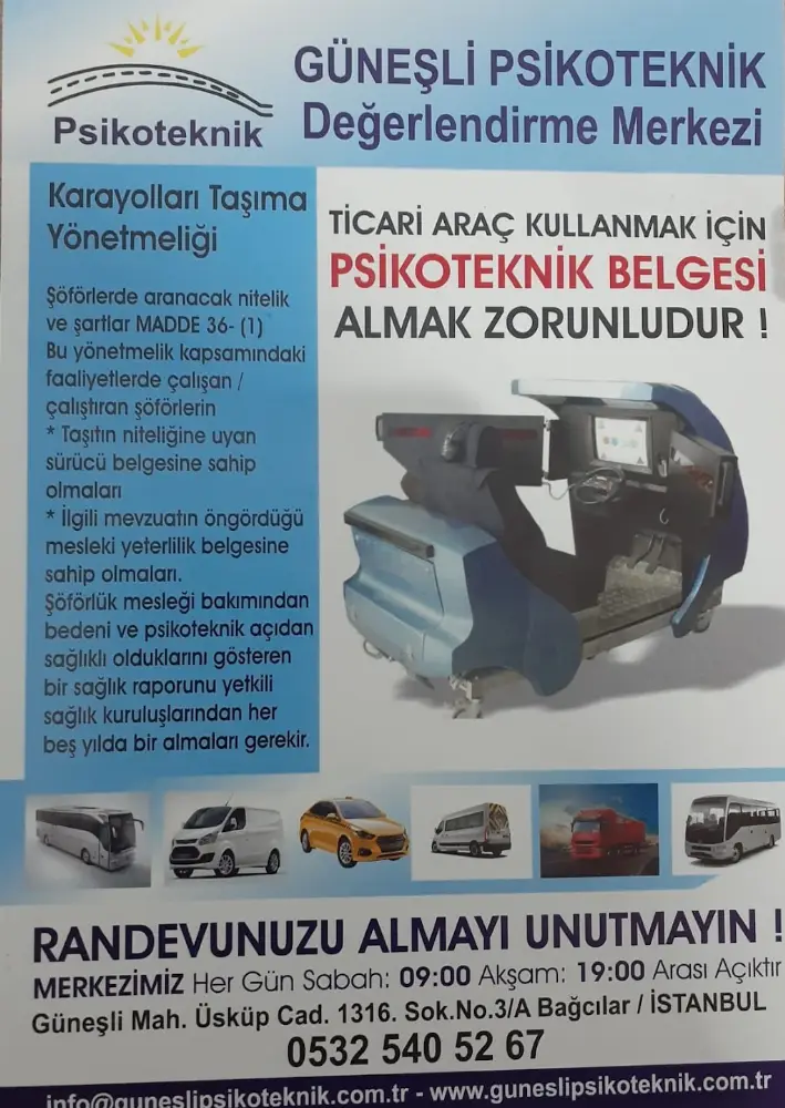 GÜNEŞLİ PSİKOTEKNİK — Psikologlar, Bağcılar · fotoğraf 4