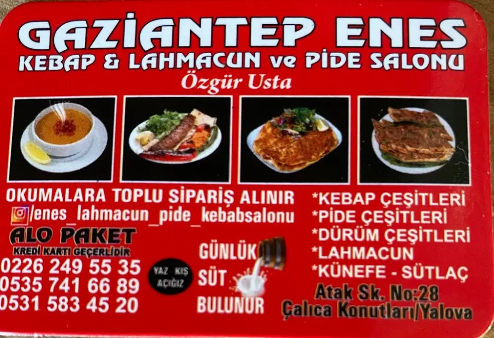 Gaziantep Enes Pide Lahmacun Kebap Salonu Özgür Usta — Kebapçılar, Çınarcık · fotoğraf 3