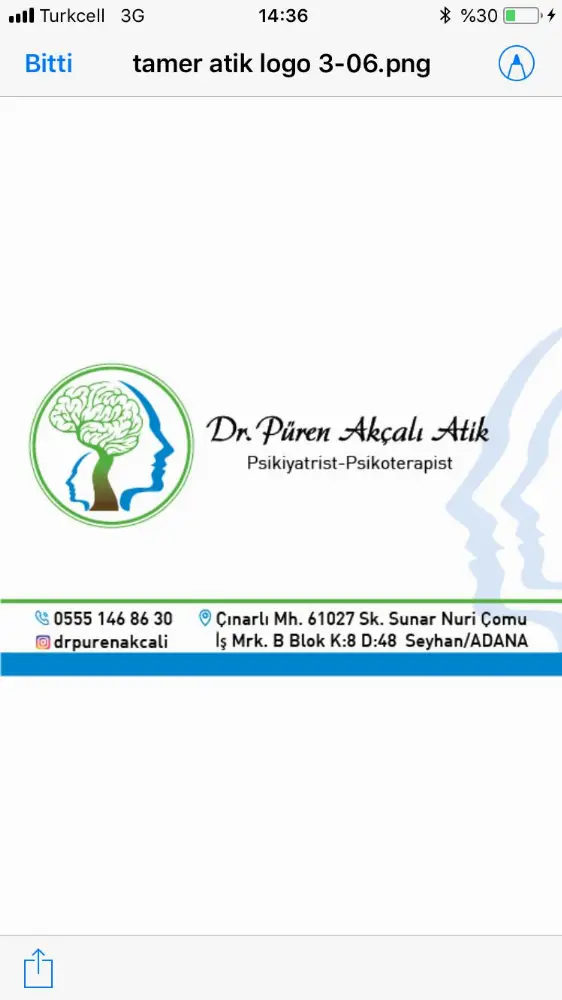 Uzm.Dr. Püren Akçalı Atik Muayenehanesi — Psikologlar, Seyhan · fotoğraf 2