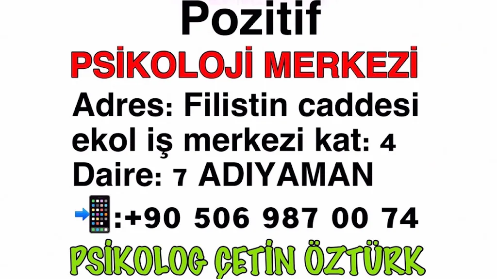 POZİTİF PSİKOLOJİ MERKEZİ PSİKOLOG ÇETİN ÖZTÜRK — Psikologlar, Merkez · fotoğraf 1