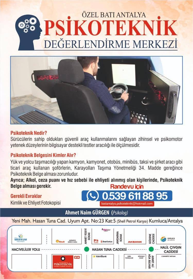 Kumluca Psikoteknik
