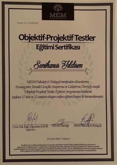 Psk. Senihanur Yıldırım, Psikoloji — Psikologlar, Arhavi · fotoğraf 1