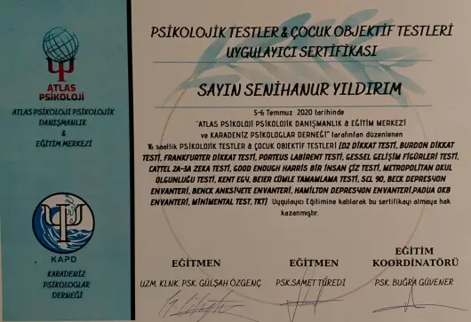 Psk. Senihanur Yıldırım, Psikoloji — Psikologlar, Arhavi · fotoğraf 2