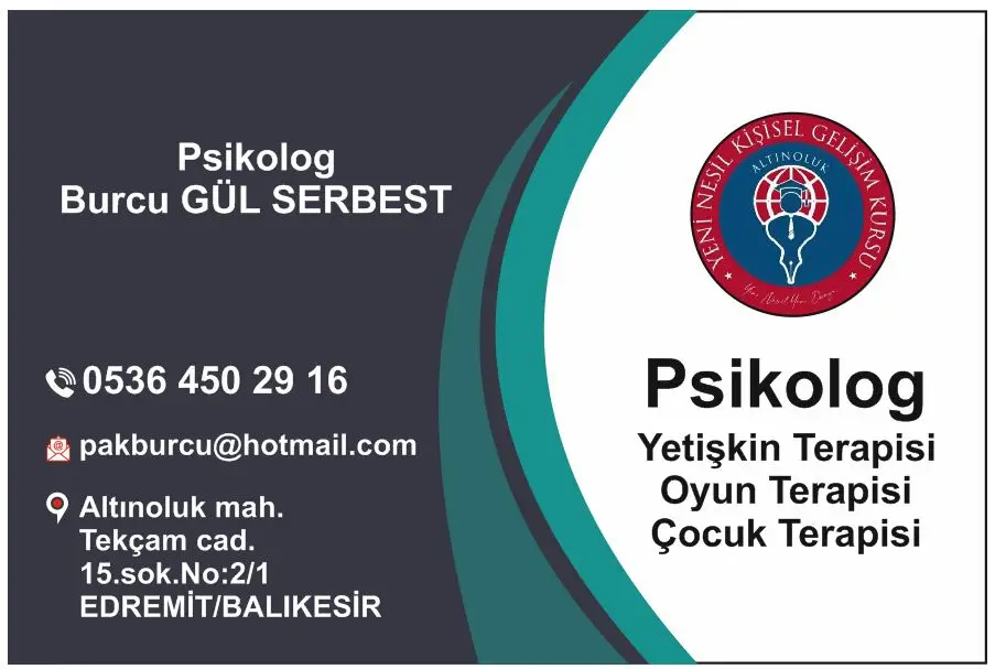 Altınoluk Psikolog Burcu Serbest — Psikologlar, Edremit · fotoğraf 3